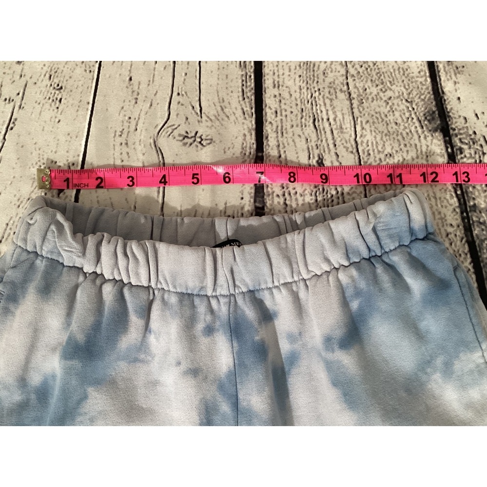 Brandy Melville Jogger Sweatpants Blue Tie Dye Rosa Pants One Size - Picture 4 of 4
